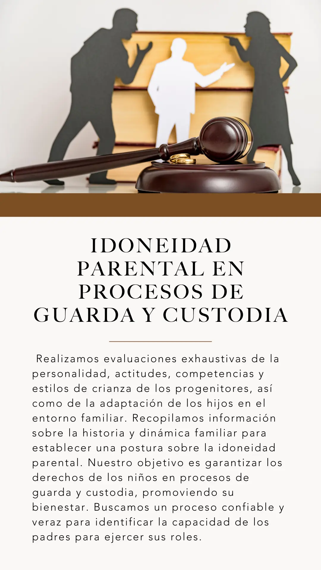 Idoneidad parental en procesos de guarda y custodia