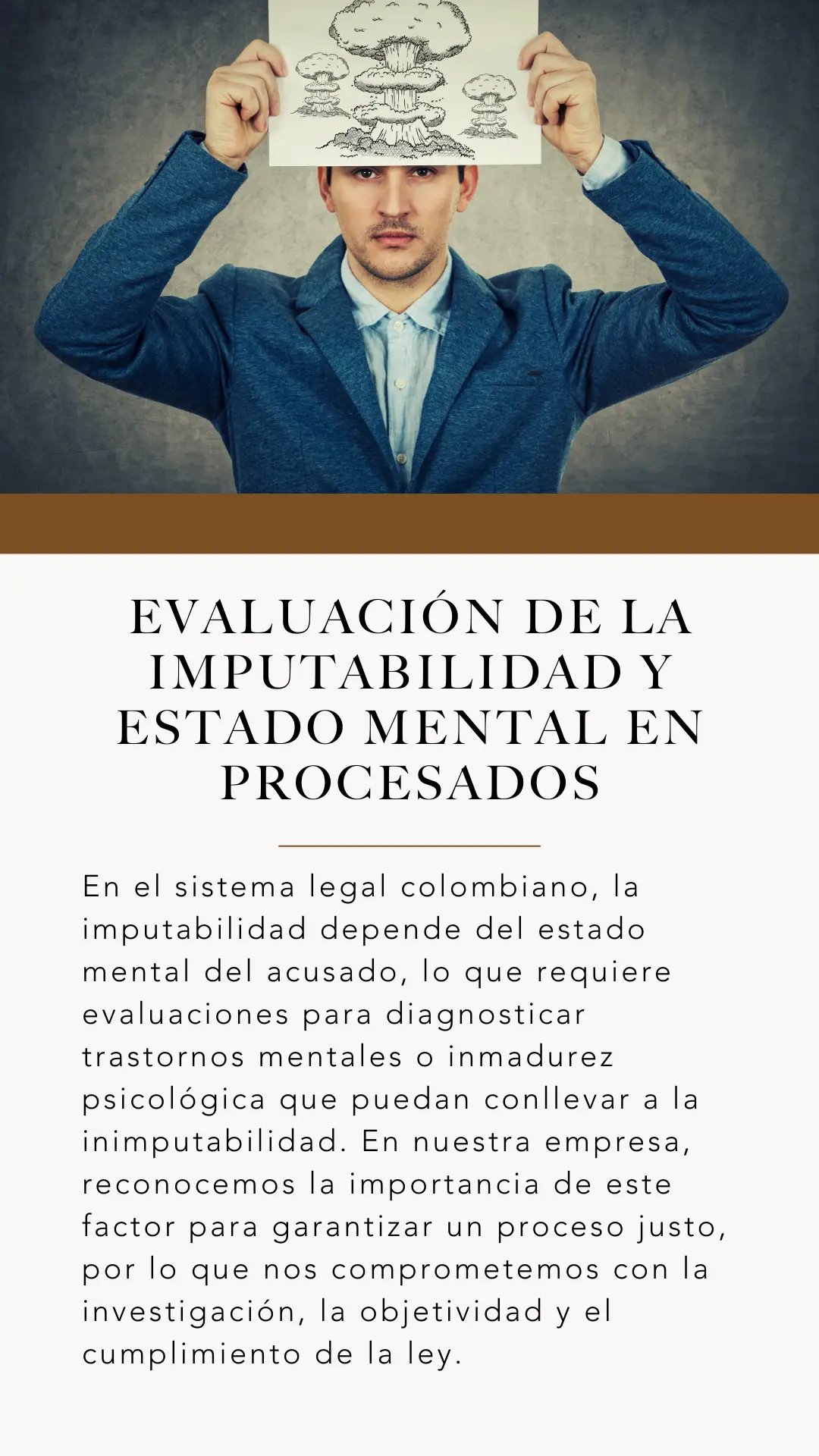 Evaluación de la imputabilidad y estado mental en procesados